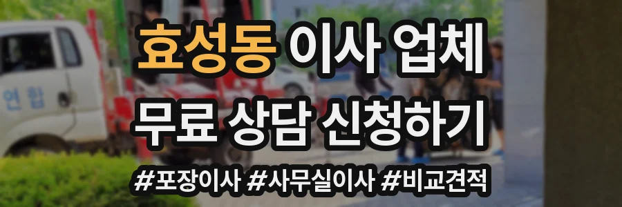 효성동 이사 업체