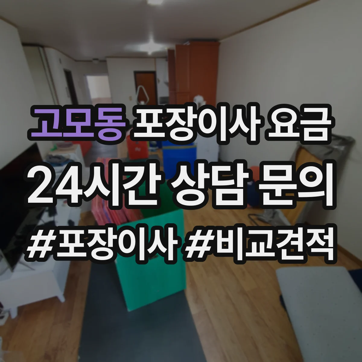 고모동 포장이사 요금