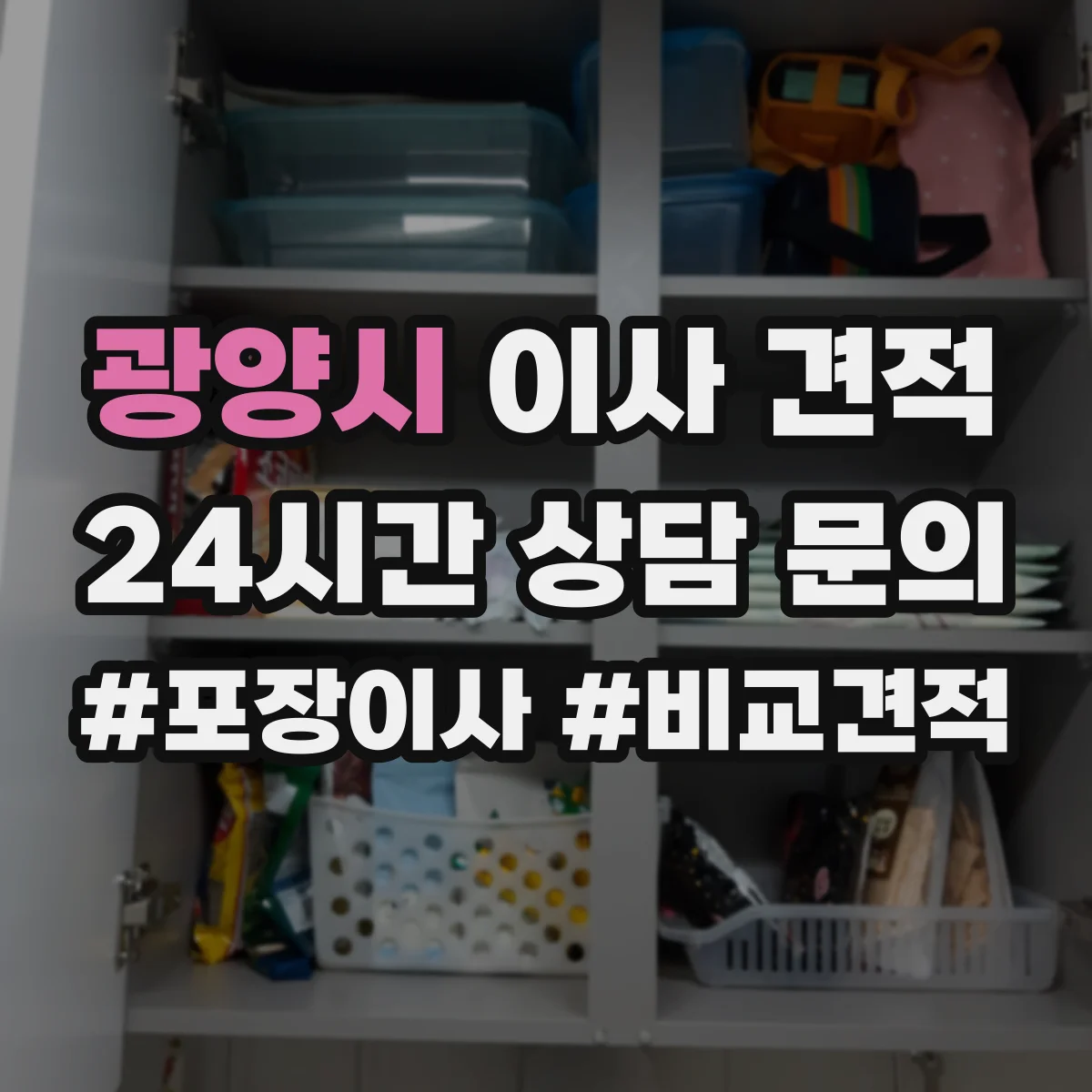 광양시 이사 견적
