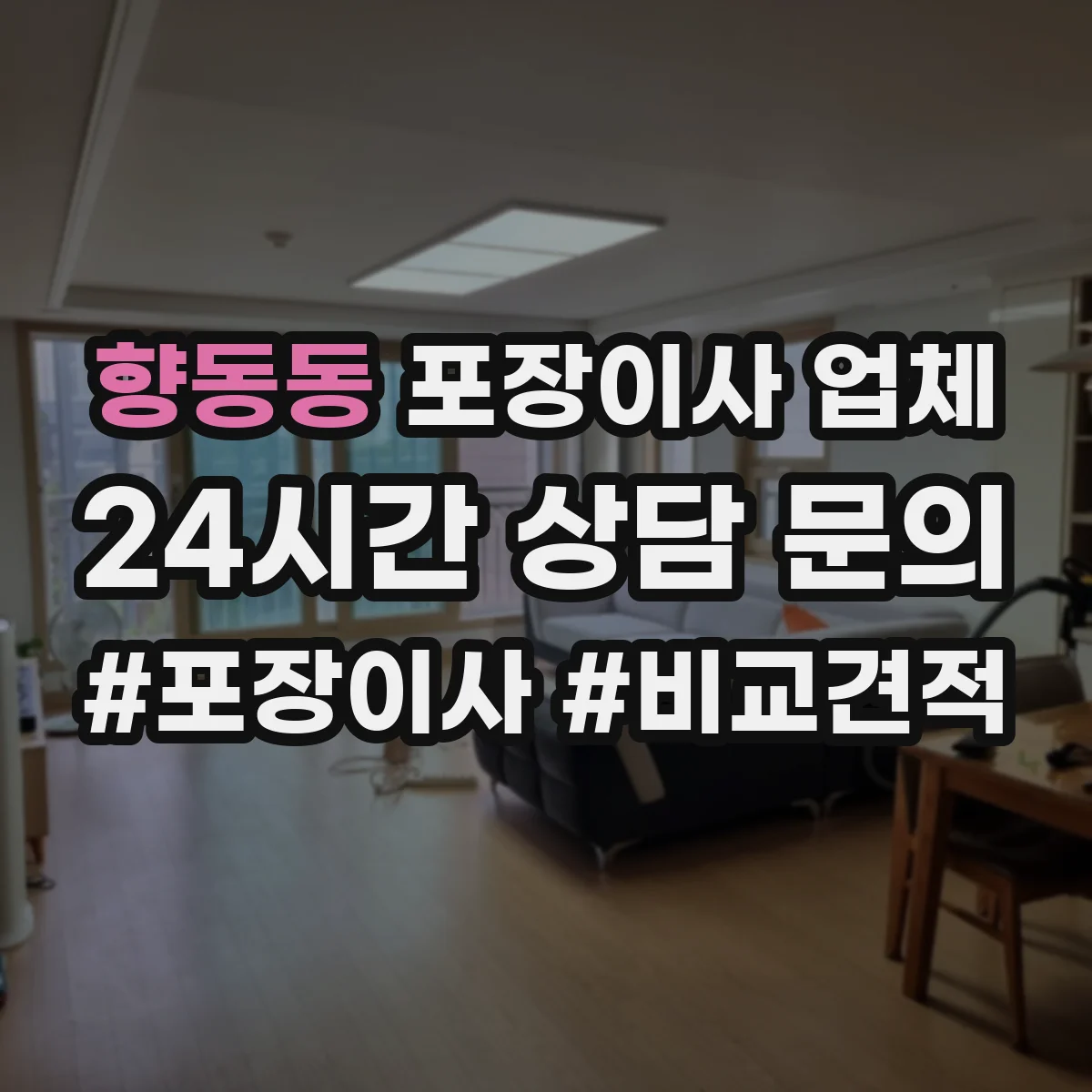 향동동 포장이사 업체