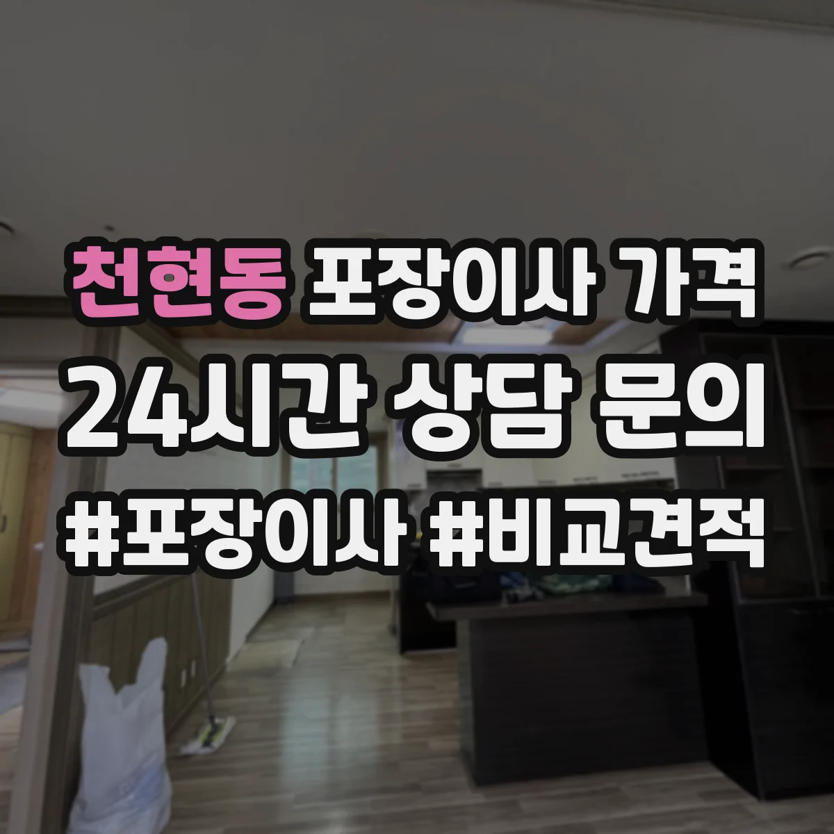 천현동 포장이사 가격
