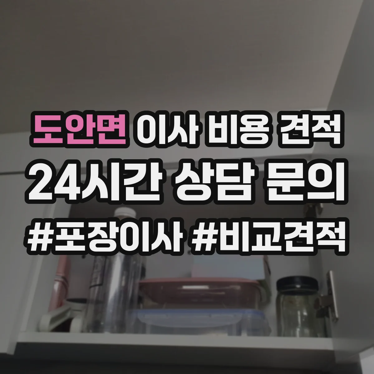도안면 이사 비용 견적