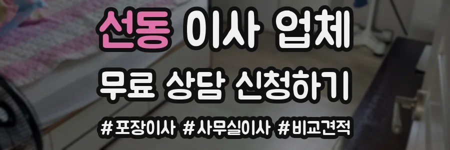 선동 이사 업체