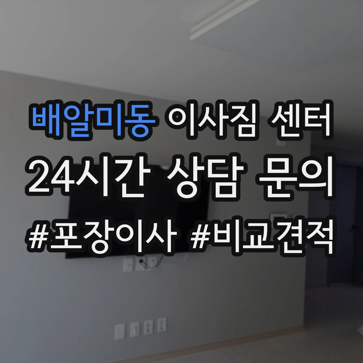 배알미동 이사짐 센터