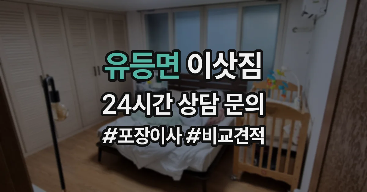 유등면 이삿짐