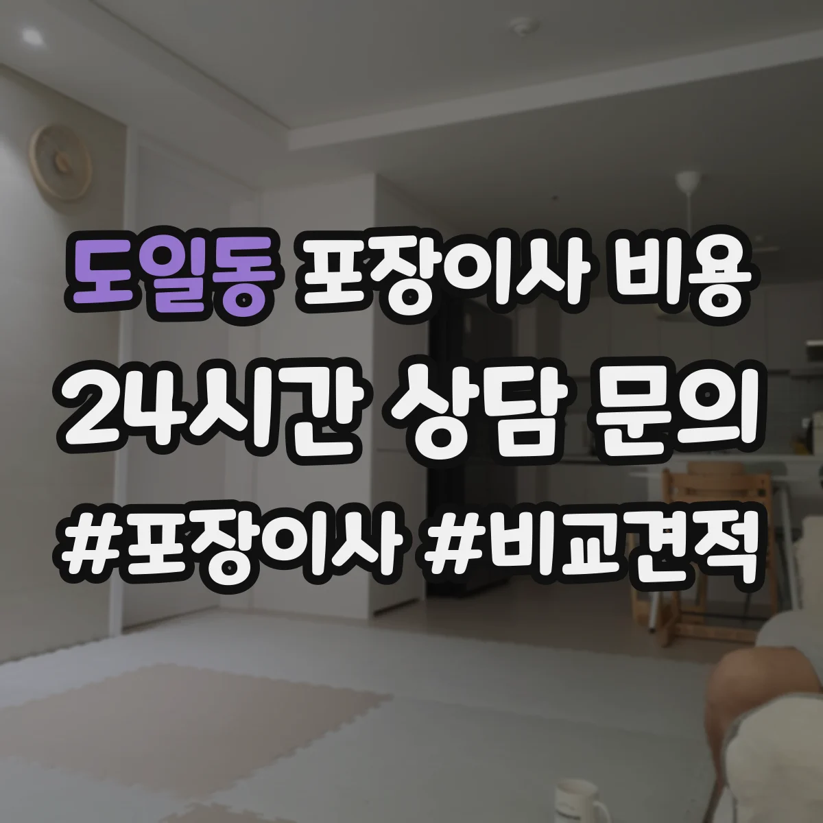 도일동 포장이사 비용