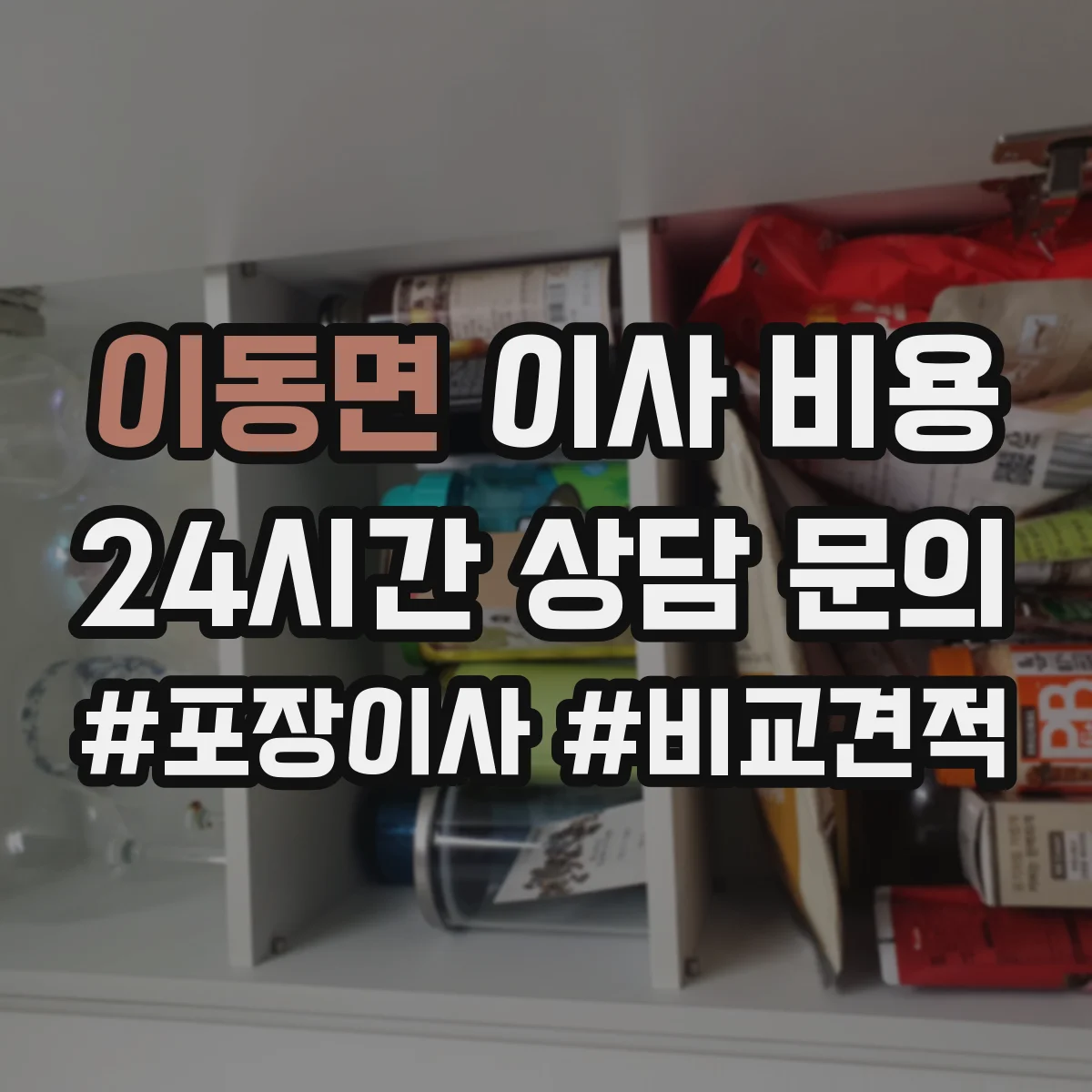 이동면 이사 비용