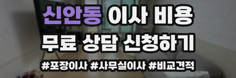 신안동 이사 비용
