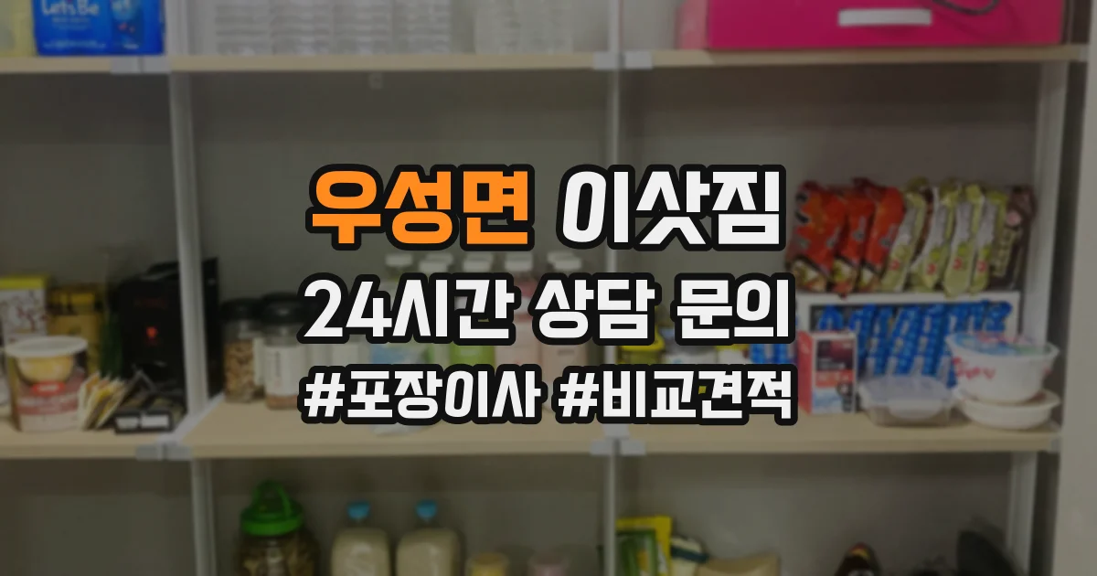 우성면 이삿짐