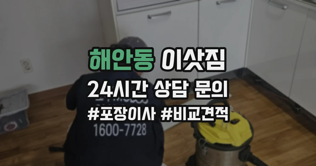 해안동 이삿짐