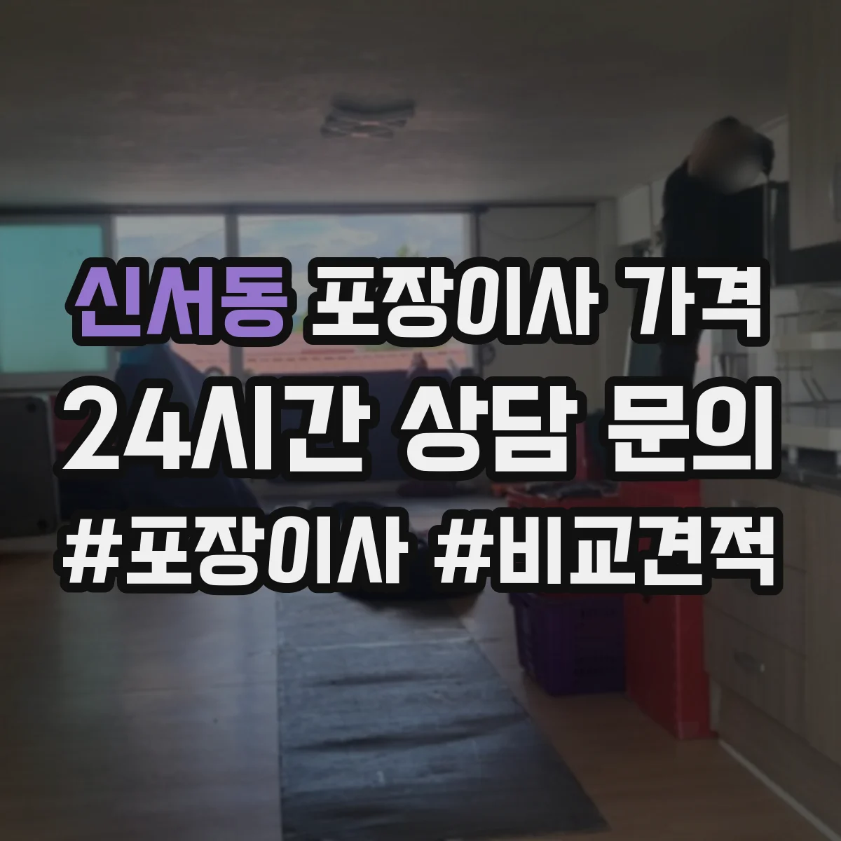 신서동 포장이사 가격