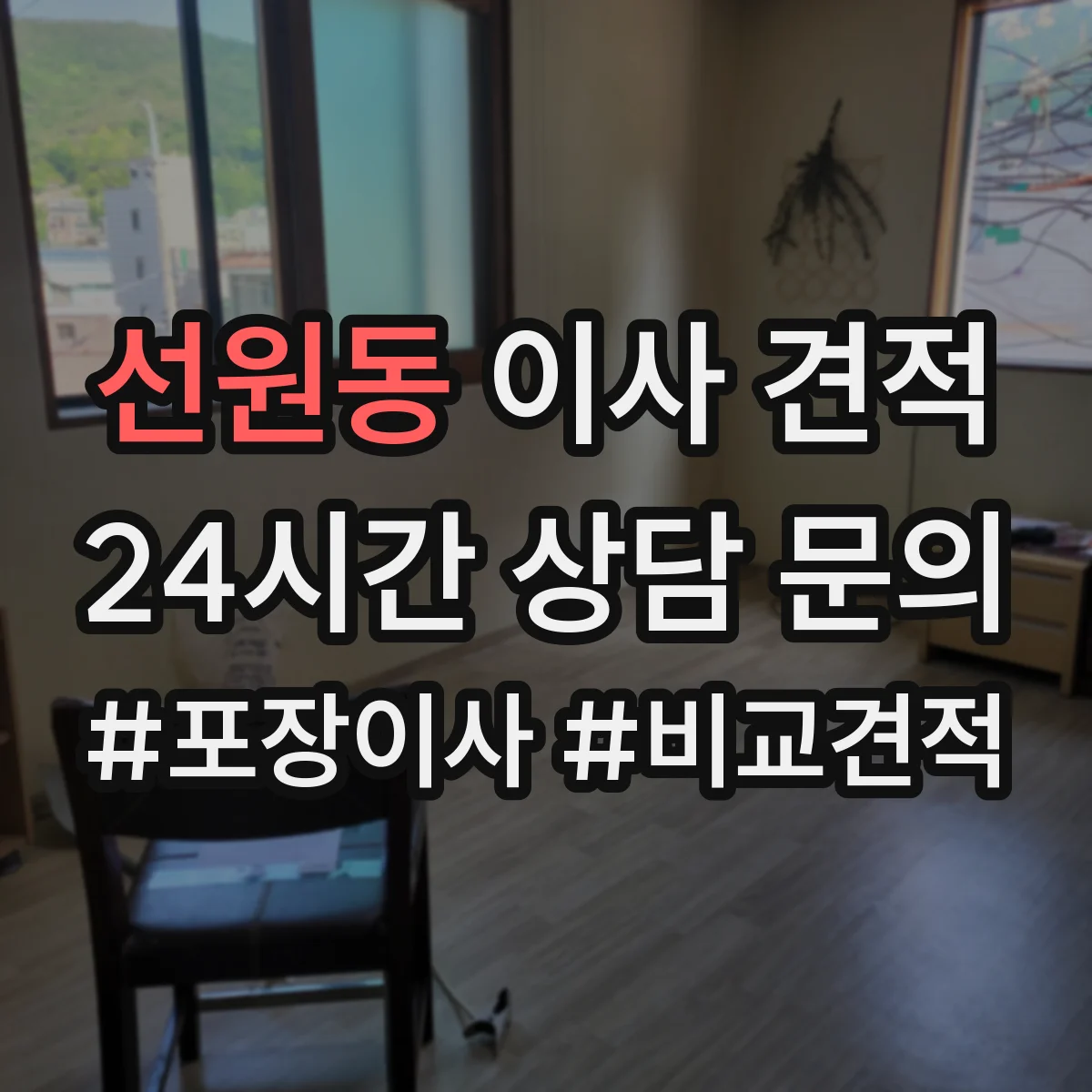 선원동 이사 견적