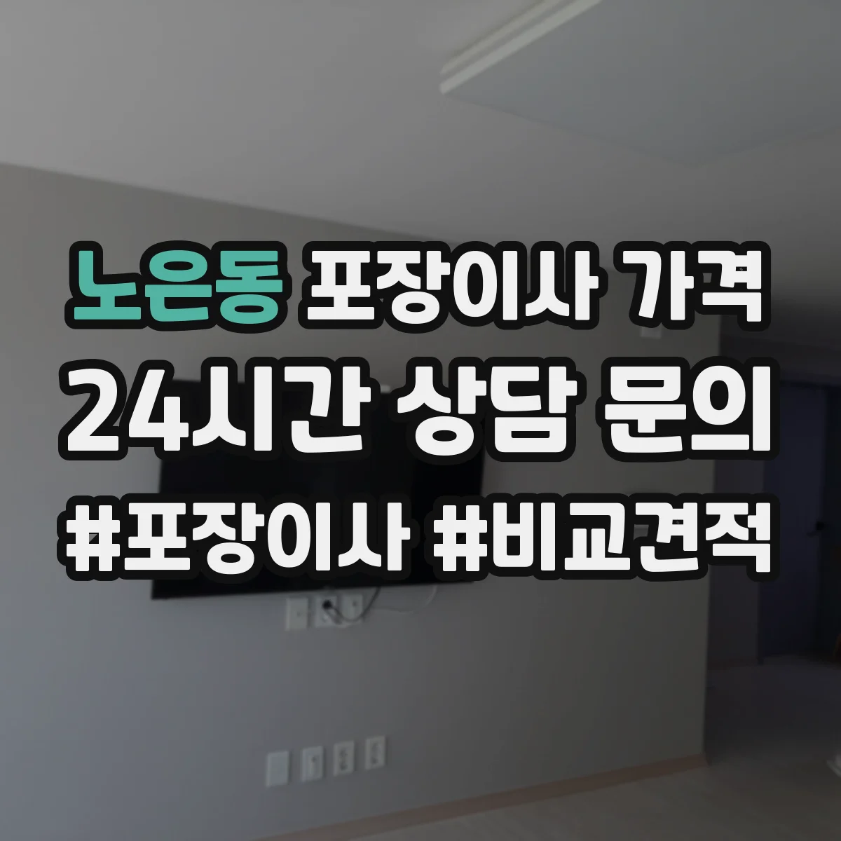 노은동 포장이사 가격