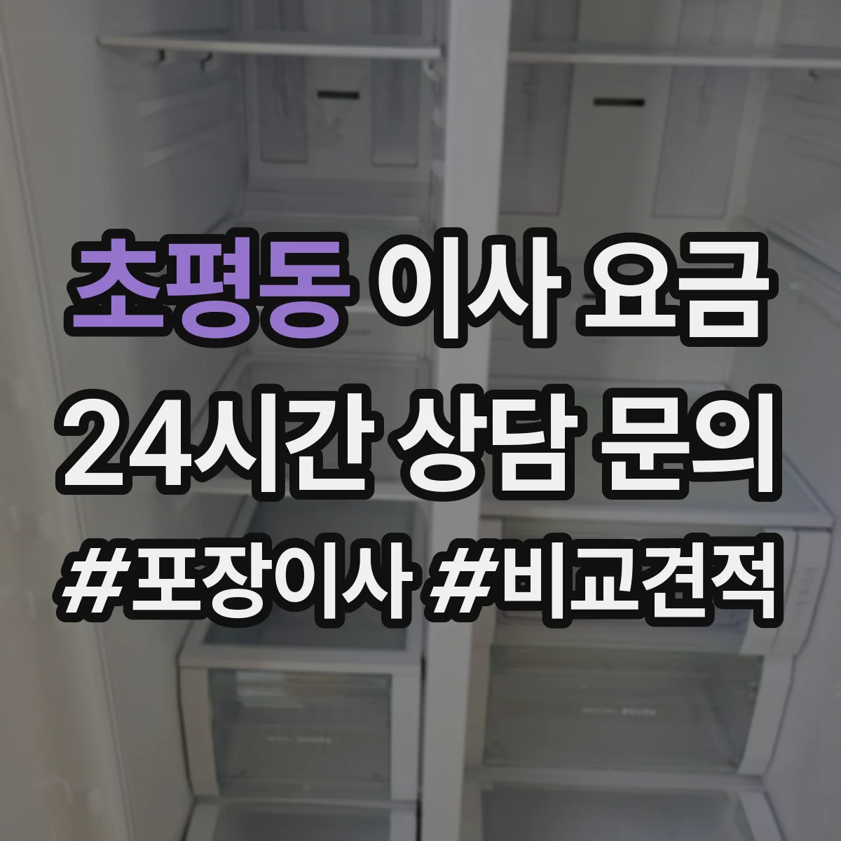 초평동 이사 요금