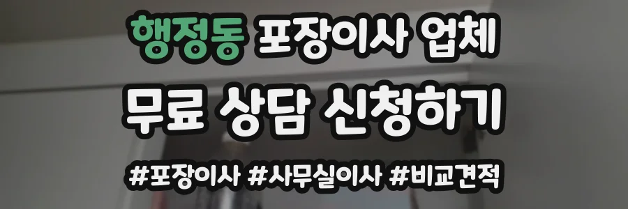 행정동 포장이사 업체