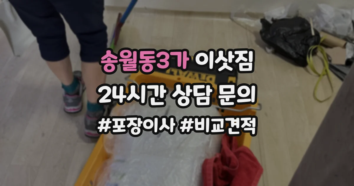 송월동3가 이삿짐