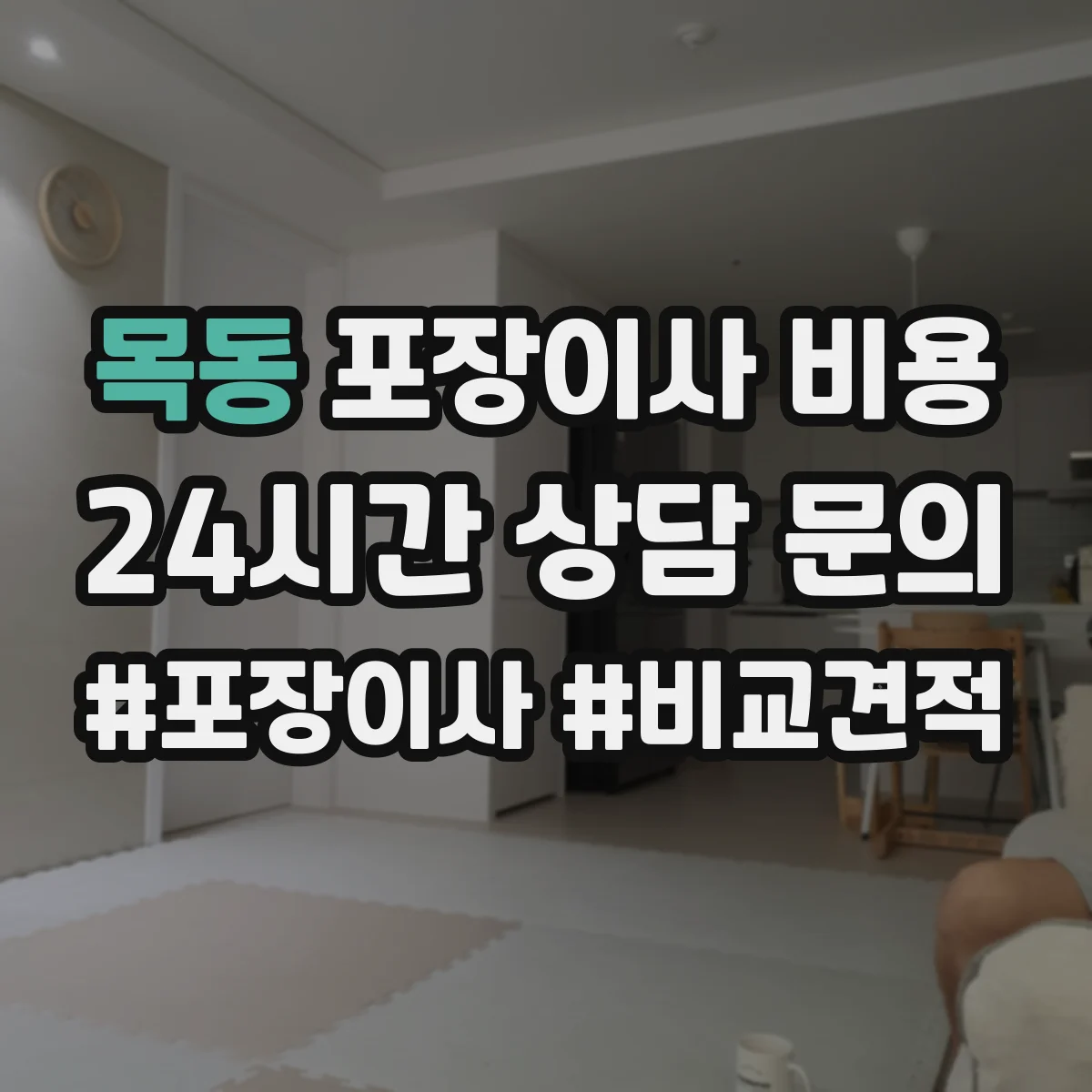 목동 포장이사 비용