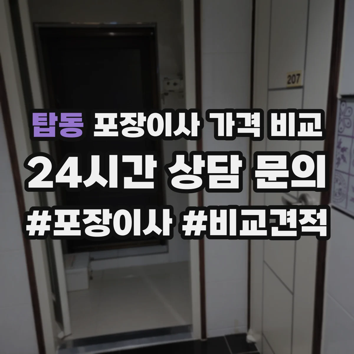 탑동 포장이사 가격 비교