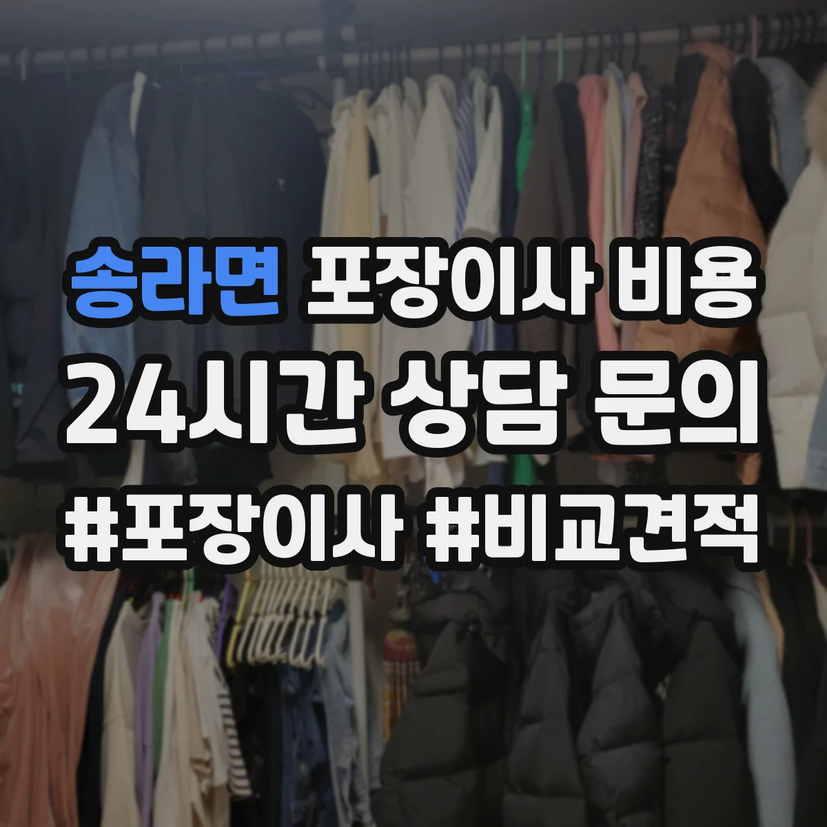 송라면 포장이사 비용