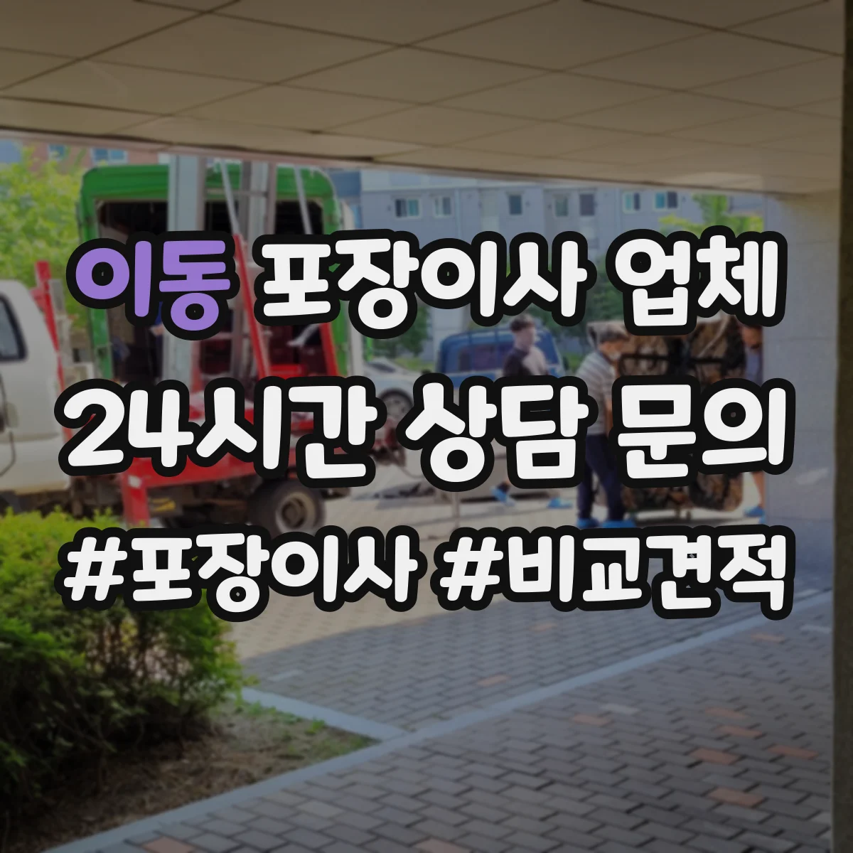 이동 포장이사 업체