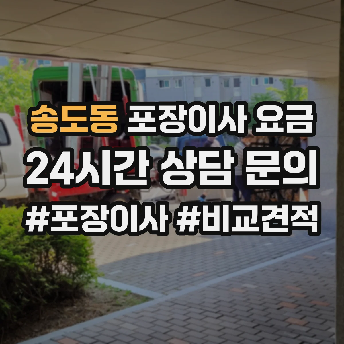 송도동 포장이사 요금
