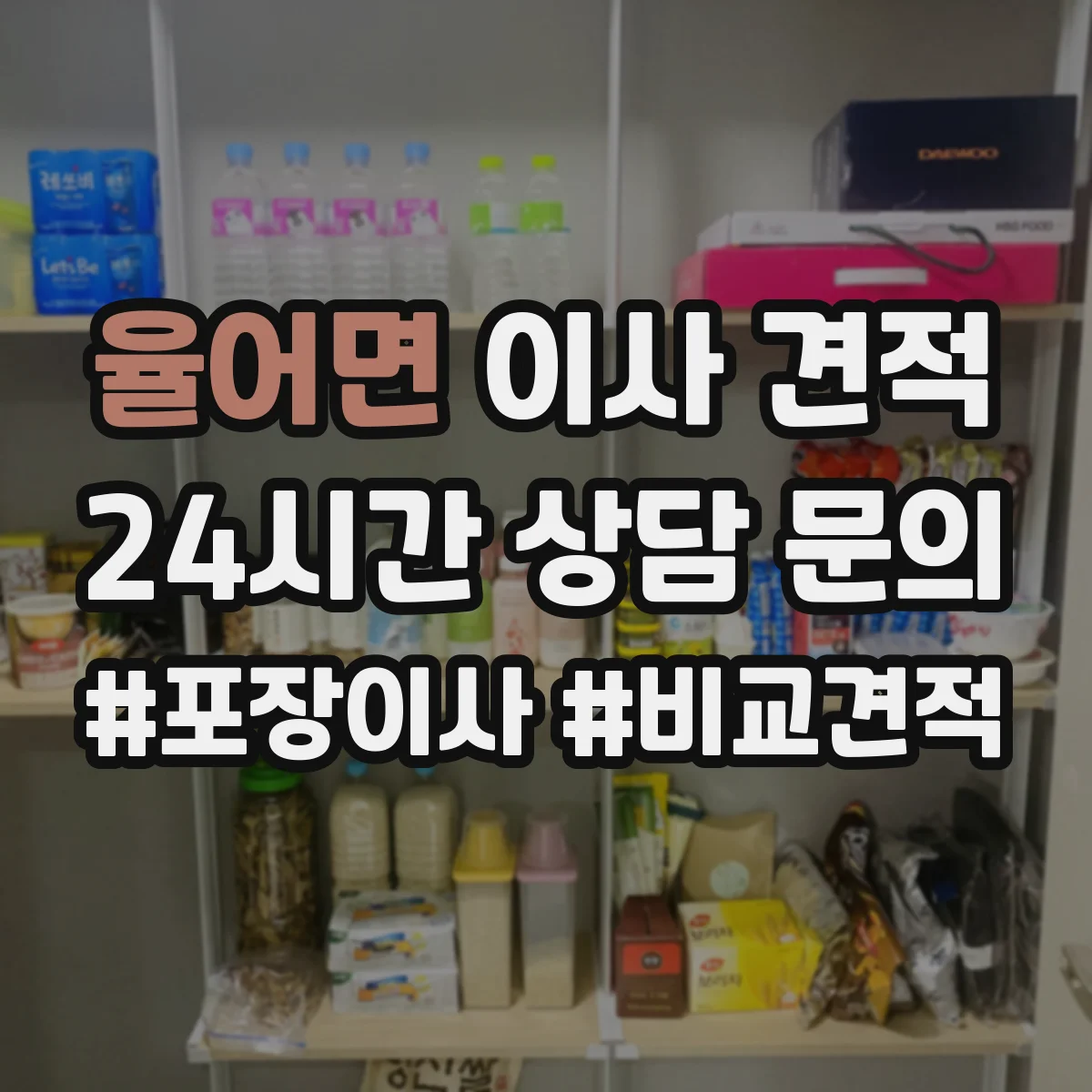 율어면 이사 견적