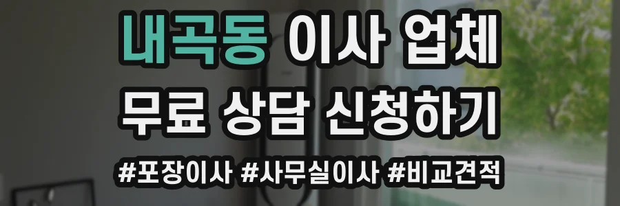내곡동 이사 업체
