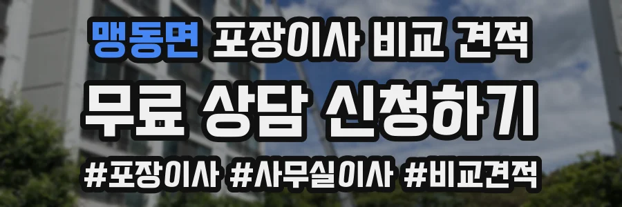 맹동면 포장이사 비교 견적
