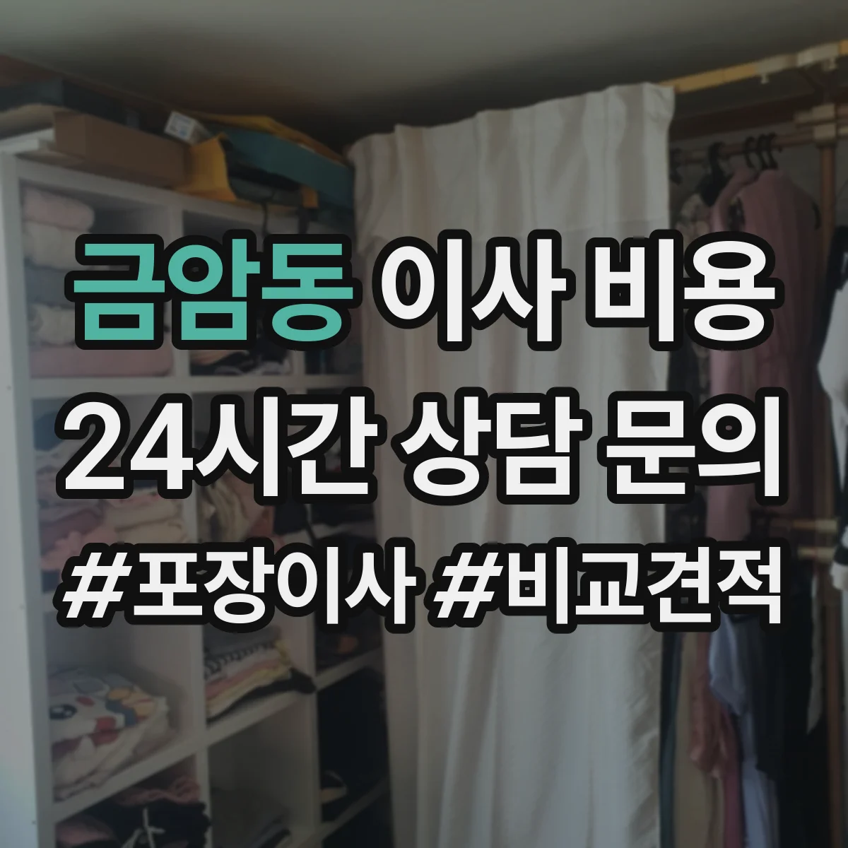 금암동 이사 비용