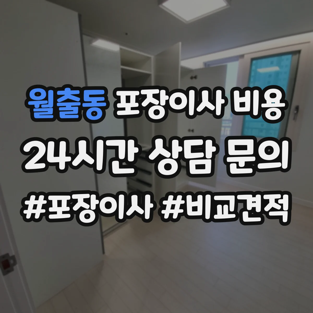 월출동 포장이사 비용