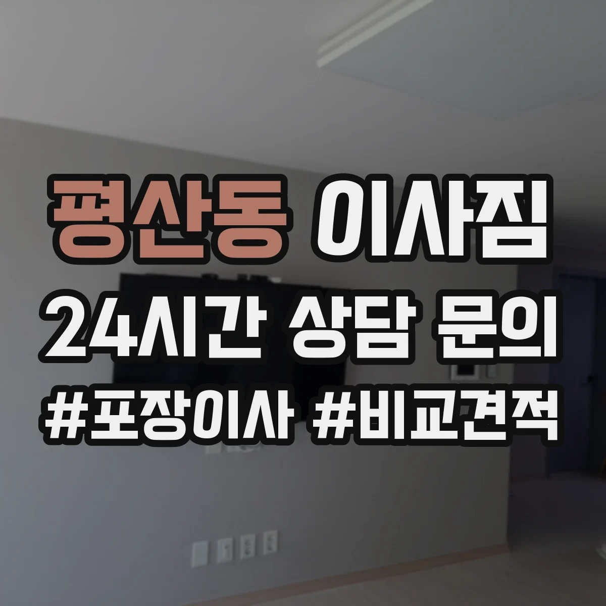 평산동 이사짐