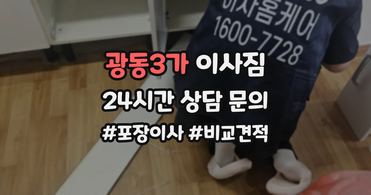광동3가 이사짐