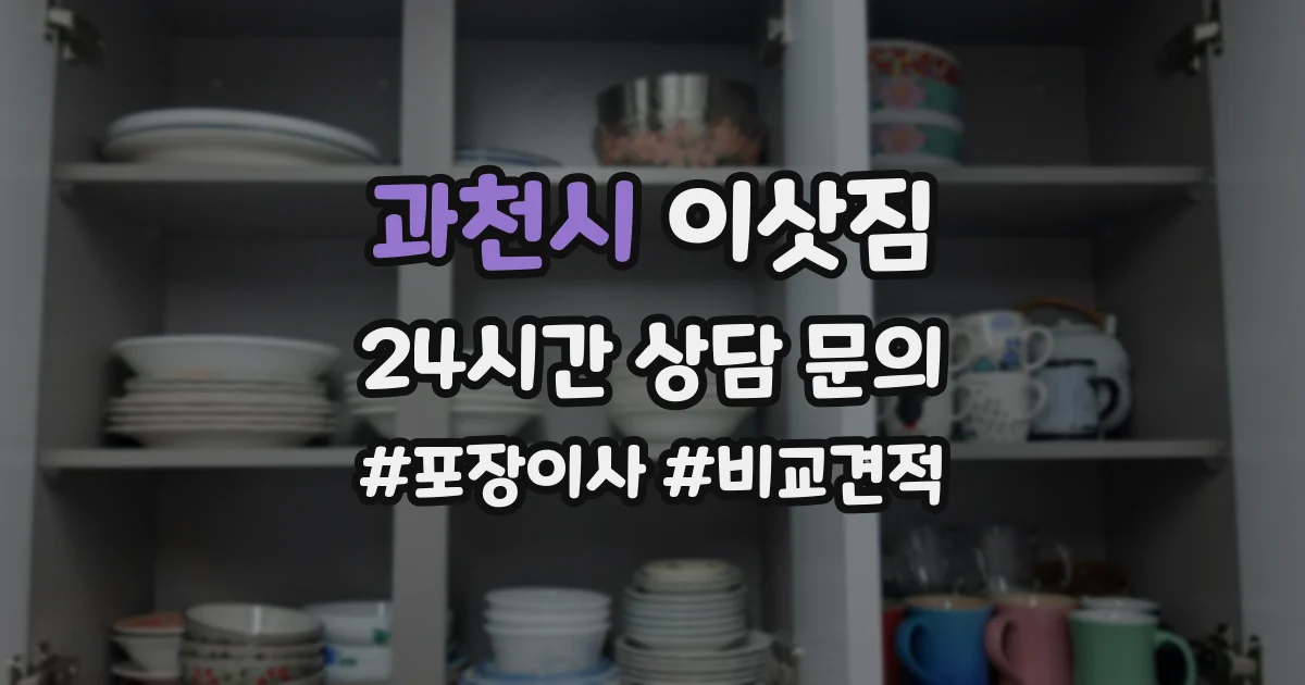 과천시 이삿짐