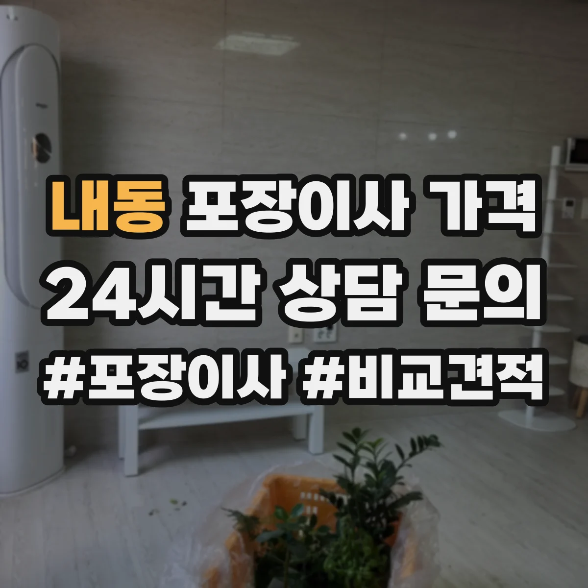 내동 포장이사 가격