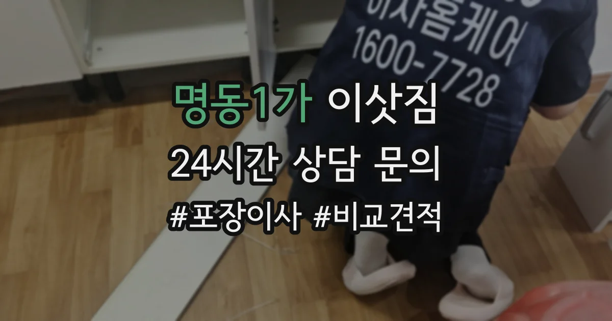 명동1가 이삿짐
