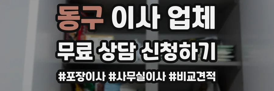 동구 이사 업체