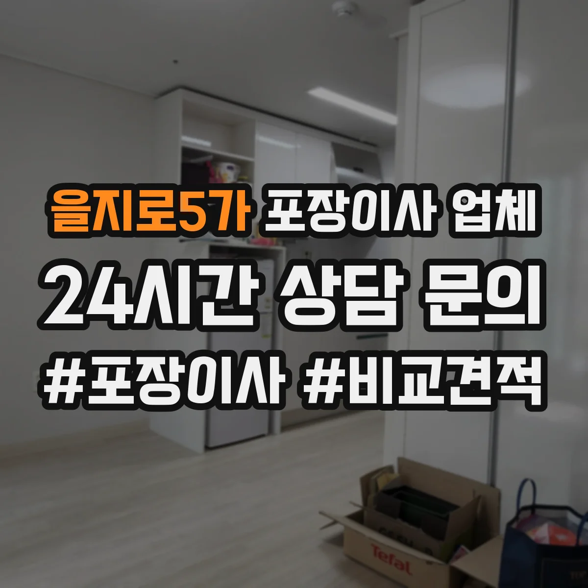 을지로5가 포장이사 업체