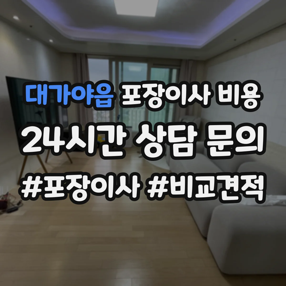 대가야읍 포장이사 비용