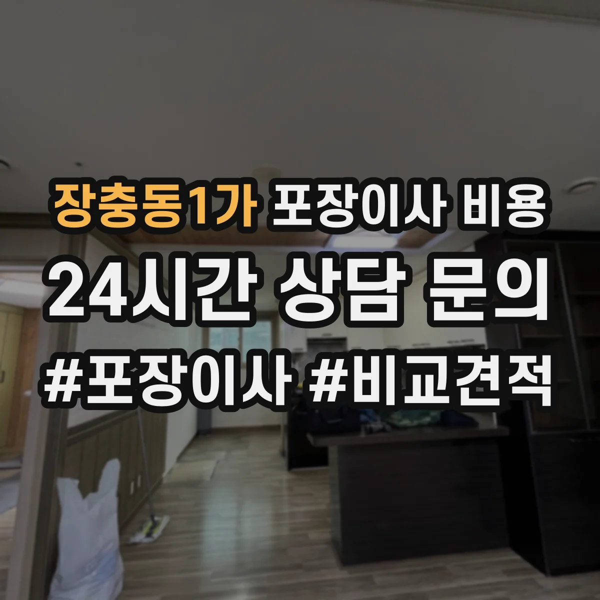 장충동1가 포장이사 비용