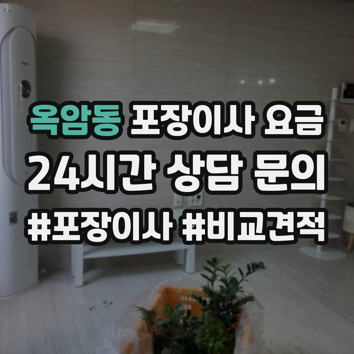 옥암동 포장이사 요금