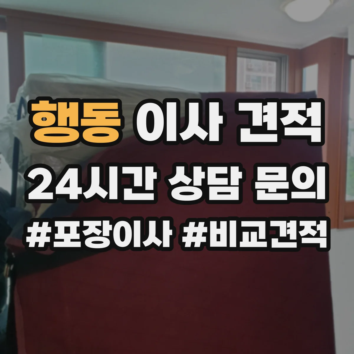 행동 이사 견적