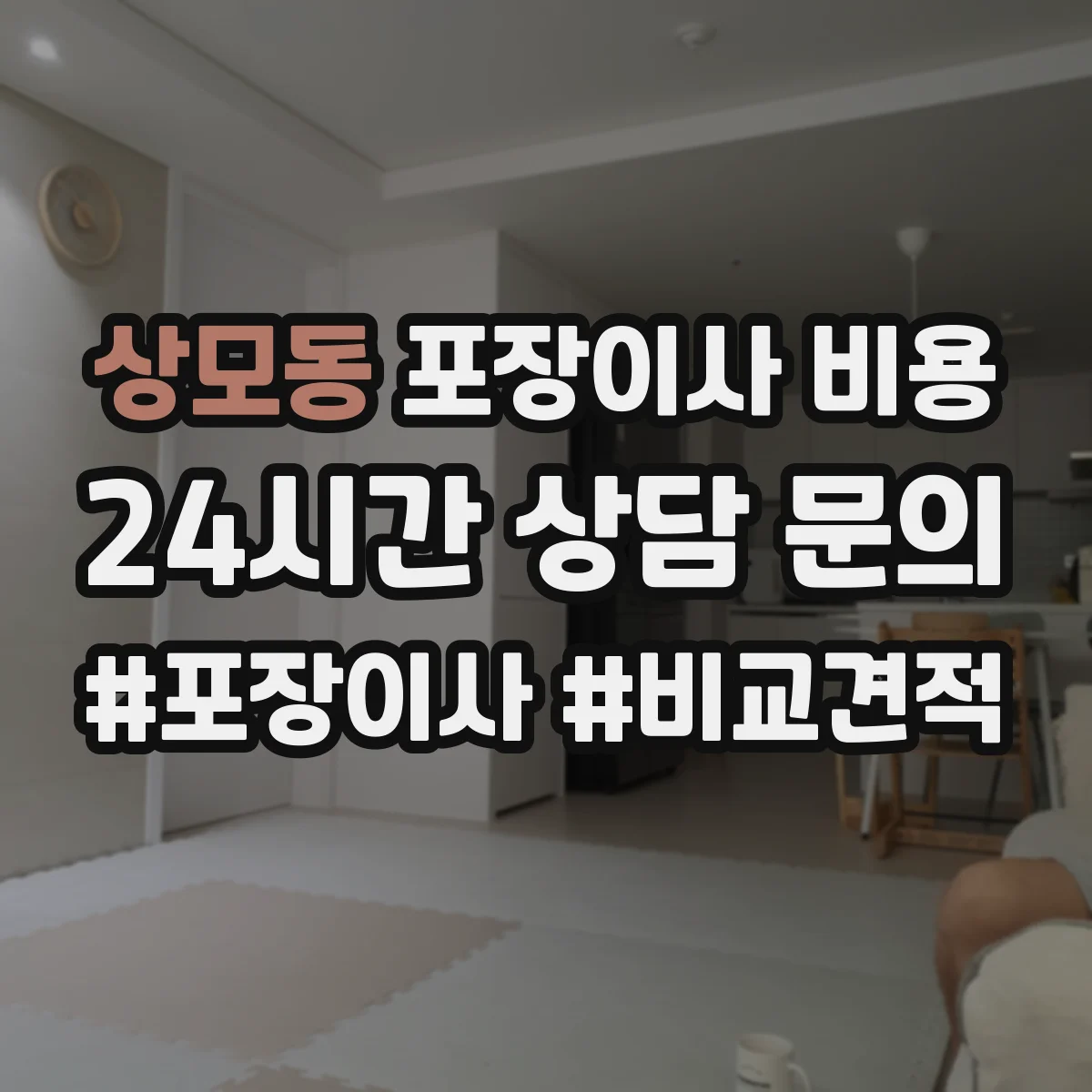상모동 포장이사 비용