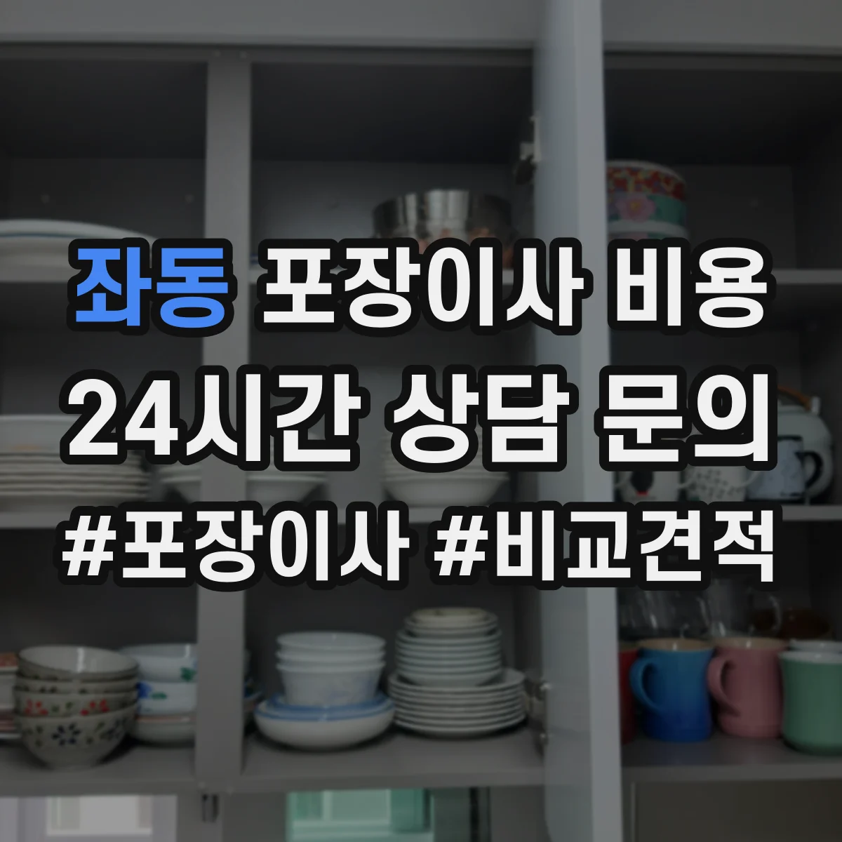 좌동 포장이사 비용