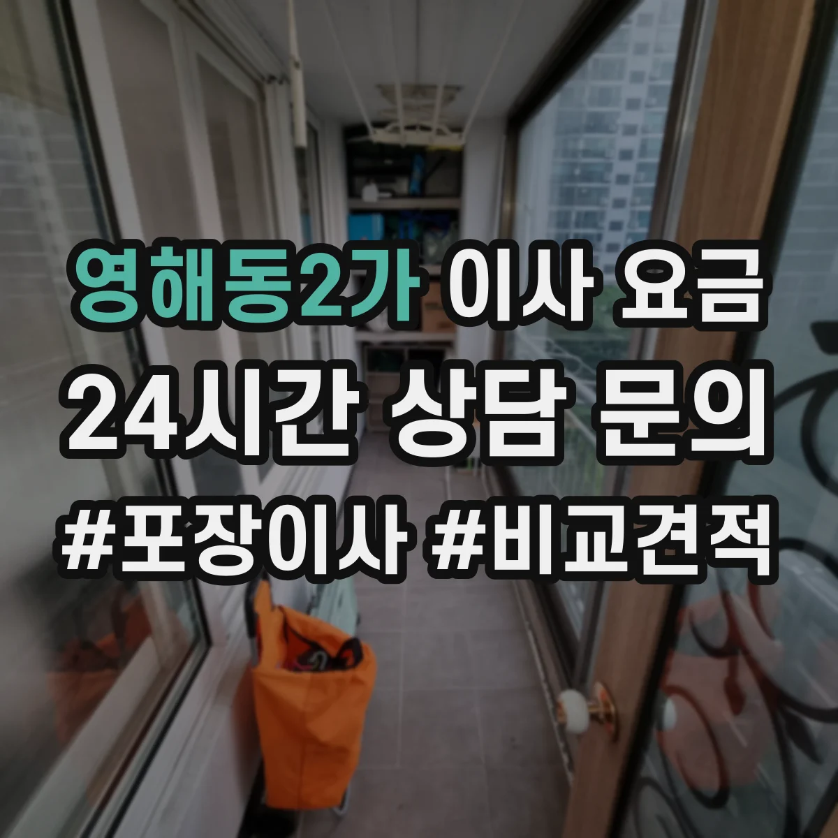 영해동2가 이사 요금