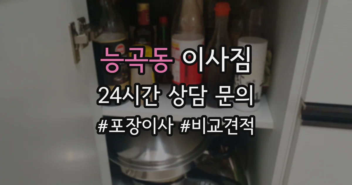 능곡동 이사짐