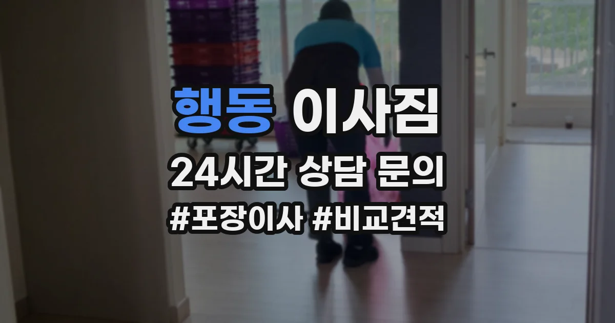 행동 이사짐