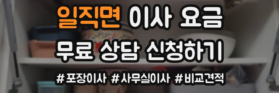 일직면 이사 요금