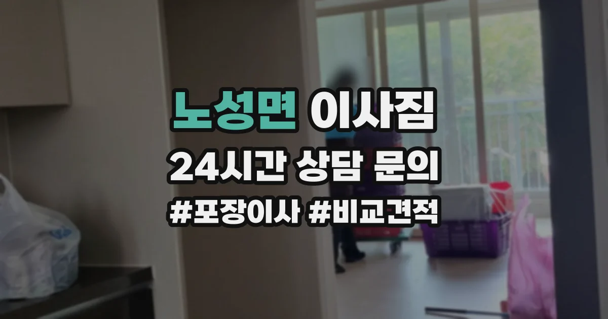 노성면 이사짐