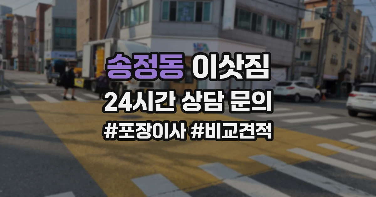 송정동 이삿짐