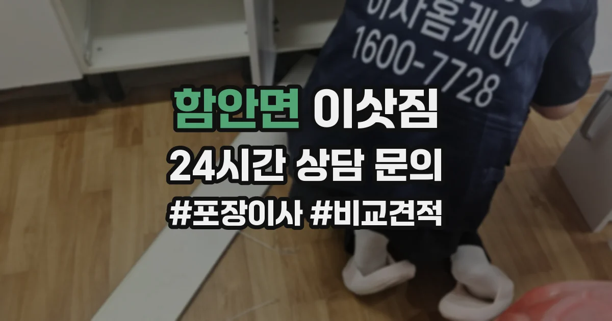 함안면 이삿짐